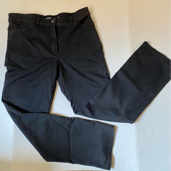 Olsen womens black straight leg Mona jeans with stretch - L/14 - Picture 6 of 14